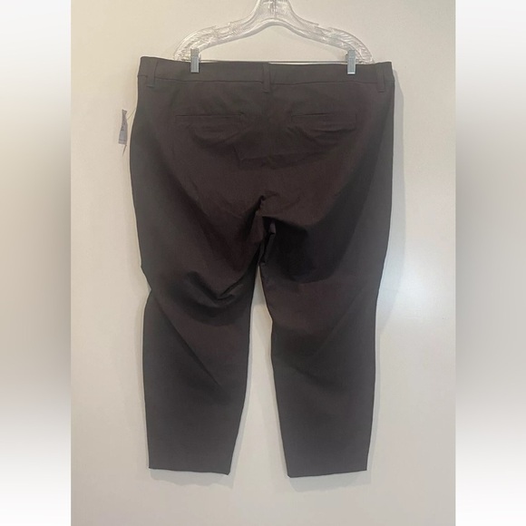 NWT Croft Barrow Brown Effortless Stretch Pants Womens Size 14 (1411) - Picture 3 of 7